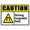 Warning Sign 2, variant on Caution Flatten All Cardboard Boxes $50 Fine Per Violation Sign 12 x 8 Inches - Outdoor Waterproof Rustproof Metal Tin Sign, Notice for Street Traffic Danger, Suitable for Home, Business, Warehouse