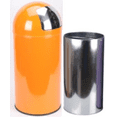 thumbnail image 7 of 17 Gal / 65L Push Lid Trash Can Commercial Grade Heavy Duty Tall Commercial Trash Can Brushed Stainless Steel for Outdoor | Kitchen Waste Bins for Home, Office, Restaurant, Restroom(Orange), 7 of 7