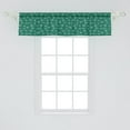 thumbnail image 2 of Ambesonne Dark Teal Window Valance, Botanical Design Leaves, 42" x 12", Forest Green Mint Green, 2 of 3