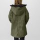 thumbnail image 5 of Parkas de manga larga para mujer, chaqueta con botones y cordón, con cremallera y doble bolsillo, de felpa, con capucha y manga larga, de algodón, 5 of 8