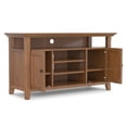 thumbnail image 6 of Simpli Home Simpli Home Amherst 54 inch Wide Solid Wood Transitional TV Stand in Medium Saddle Brown For TVs up to 60 inches, 6 of 12