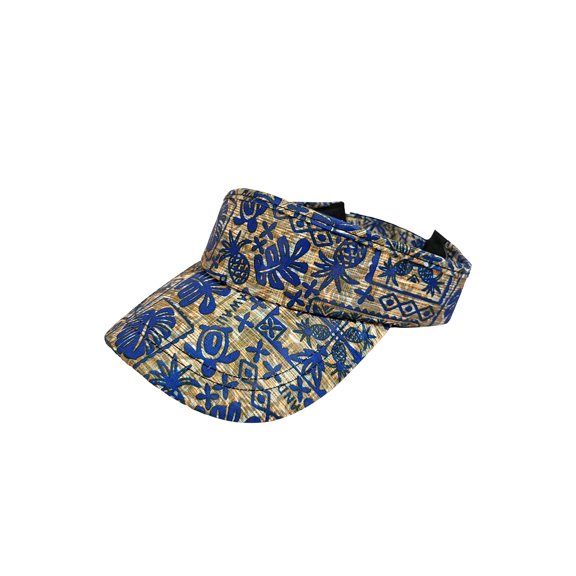 ISLAND CREW HAWAII VISOR: QUILT TIME-BLUE