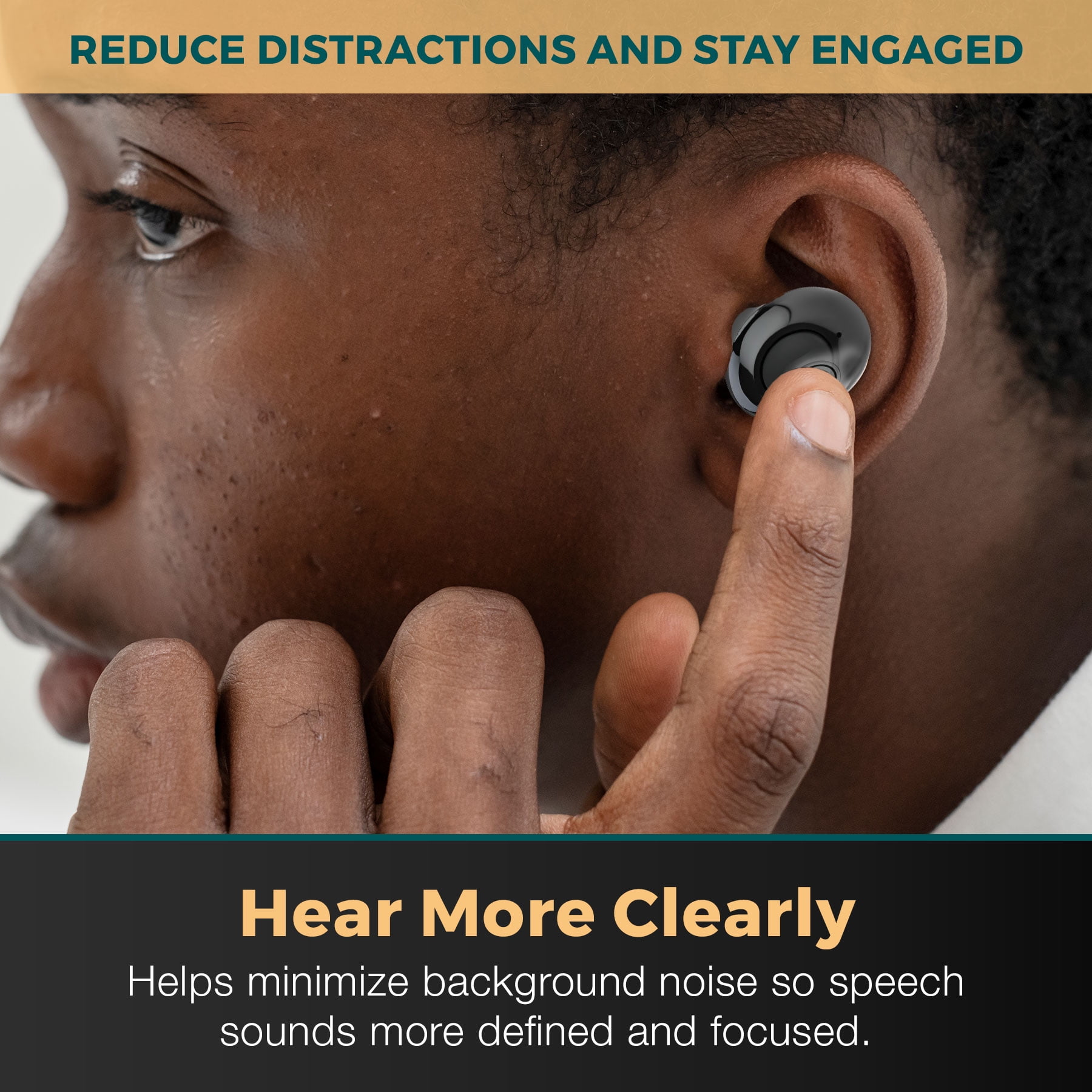 MEDca Digital Hearing Personal Sound Multicolor Rechargeable Amplifier 2 Piece Set
