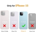thumbnail image 3 of DTTO iPhone 13 Case, Shockproof Silicone [Enhanced Camera and Screen Protection] , Ice Blue, 3 of 7