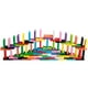 Amyove 120pcs/set Enfants l'Apprentissage Précoce Bois Domino Blocs Ensembles Coloré Empilage Puzzle Jouets Cadeaux de Noël – image 4 sur 8