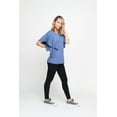 thumbnail image 4 of Mommy Style Pretty Ruffles Dakota Nursing Top - Lounge Wear Shirt with Hidden Nursing Panel - Breathable, Lightweight and Comfortable Nursing Shirt - Stylish, Fashionable and Machine Washable, 4 of 4