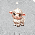 thumbnail image 4 of Inktastic Cute Fluffy Lamb Girls Toddler Dress, 4 of 5