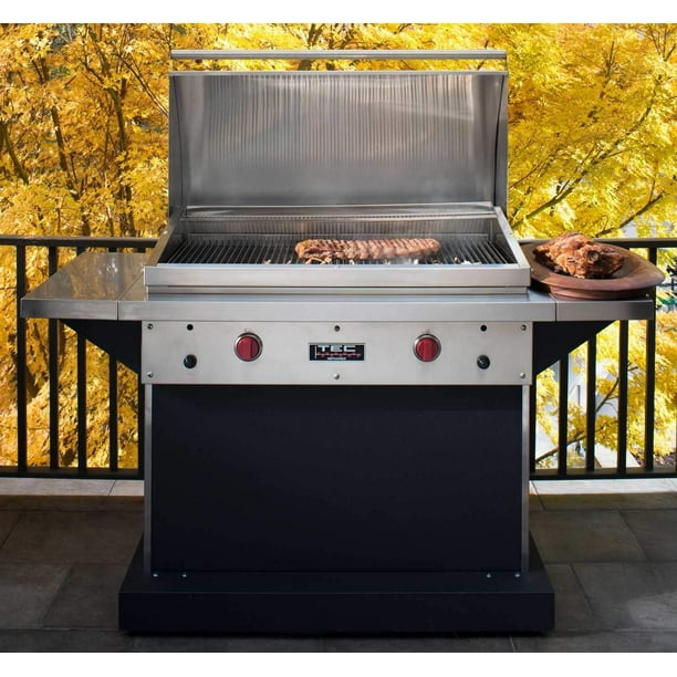 TEC Patio FR Infrared Natural Gas Grill On Stainless Steel