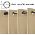 thumbnail image 2 of Rideaux Intérieurs Extérieurs pour Patio \ Panneau de Rideau à Oeillets Bloquant le Soleil pour Intimité, Rideaux Résistants aux Intempéries pour Gazebo, Véranda avant, Pergola, Kaki G x H Panneau, 2 of 8