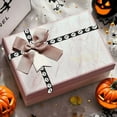 thumbnail image 4 of PEIBang Halloween Ribbon with Pumpkin Face,Craft Ribbon for Wrapping,Decorative Satin Ribbons for Bows,Holiday Party Decor, 4 of 6