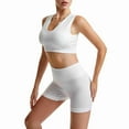 thumbnail image 5 of Bigersell Bras for Women Wirefree Clearance Push up Sports Bras for Women Soft Bra Style B3325 V-Neck Full-Coverage Bras Pull-On Bra Closure Tall Size Seamless Bras for Women White S, 5 of 9