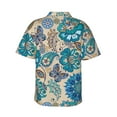 thumbnail image 3 of Haiem Vintage Floral Butterflies Printed Hawaiian Shirt for Men - Men’s Casual Beach Summer Shirts - Stretch Fabric with Modern Fit-X-Large, 3 of 9