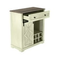 thumbnail image 5 of FESTIVO Chic Wine Cabinet with Glass Holder & Wine Rack - Light Moss Green, 5 of 9
