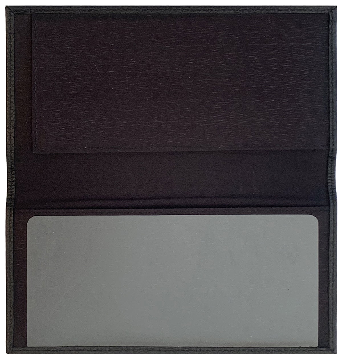 Basic Black Leather Checkbook Cover 