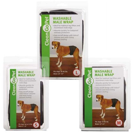 UPC: 0721343632573 | Clean Go Pet ZW6114 16 17 Washable Male Wrap M Blk
