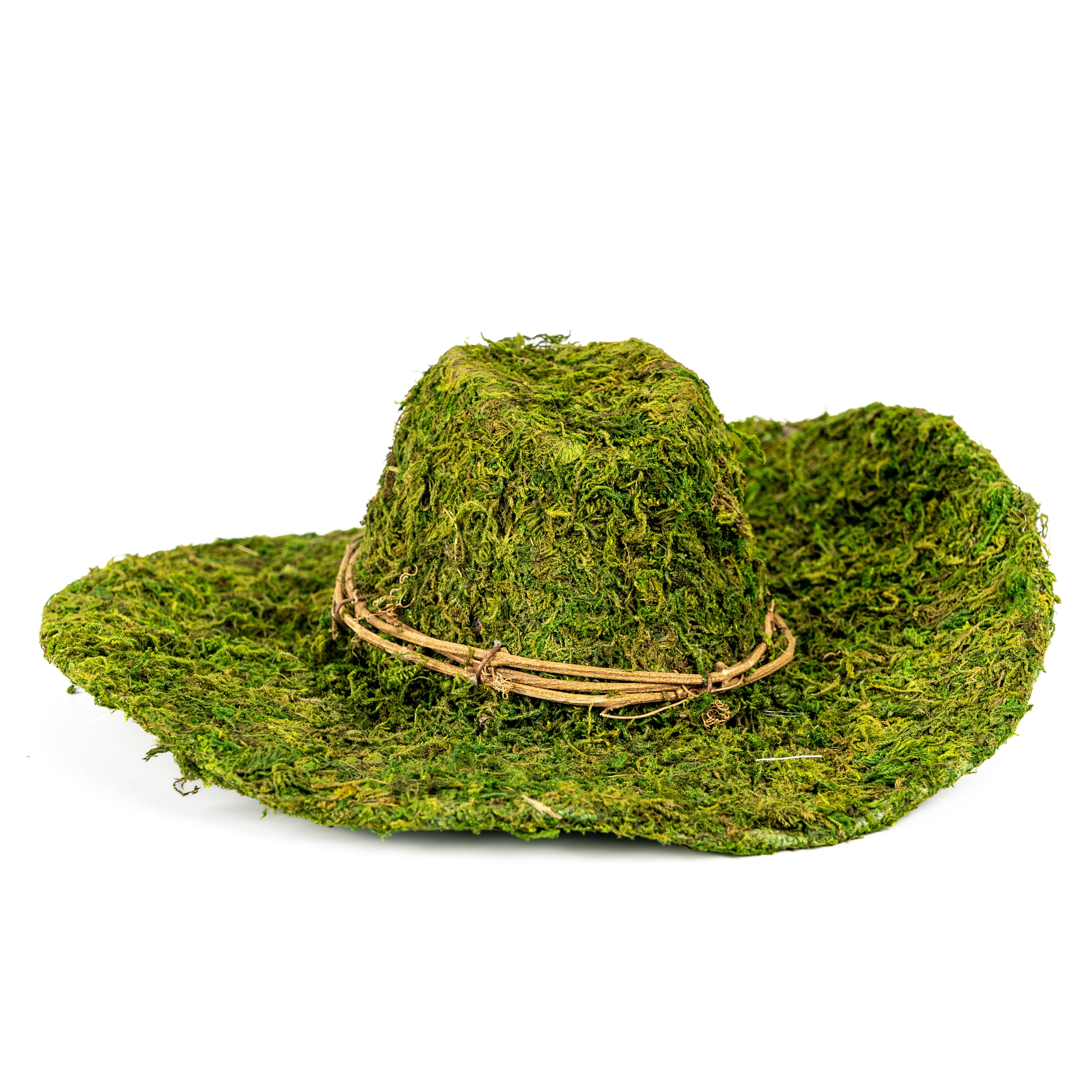 13" Decorative Moss Western Hat by Ashland  - Spring Home Decor