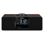 Sangean RCR-40 AM/FM Bluetooth Tabletop Wooden Clock Radio with Alarm and Sleep Timers