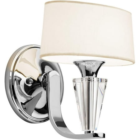 

DONFU 42028CH Crystal Persuasion Wall Sconce 1-Light Chrome
