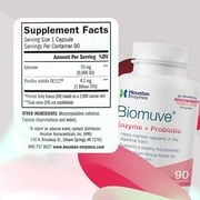 Houston Enzymes Biomuve for Digestive Support, Maintain Regularity & Healthy Microbiome - 90 Cap