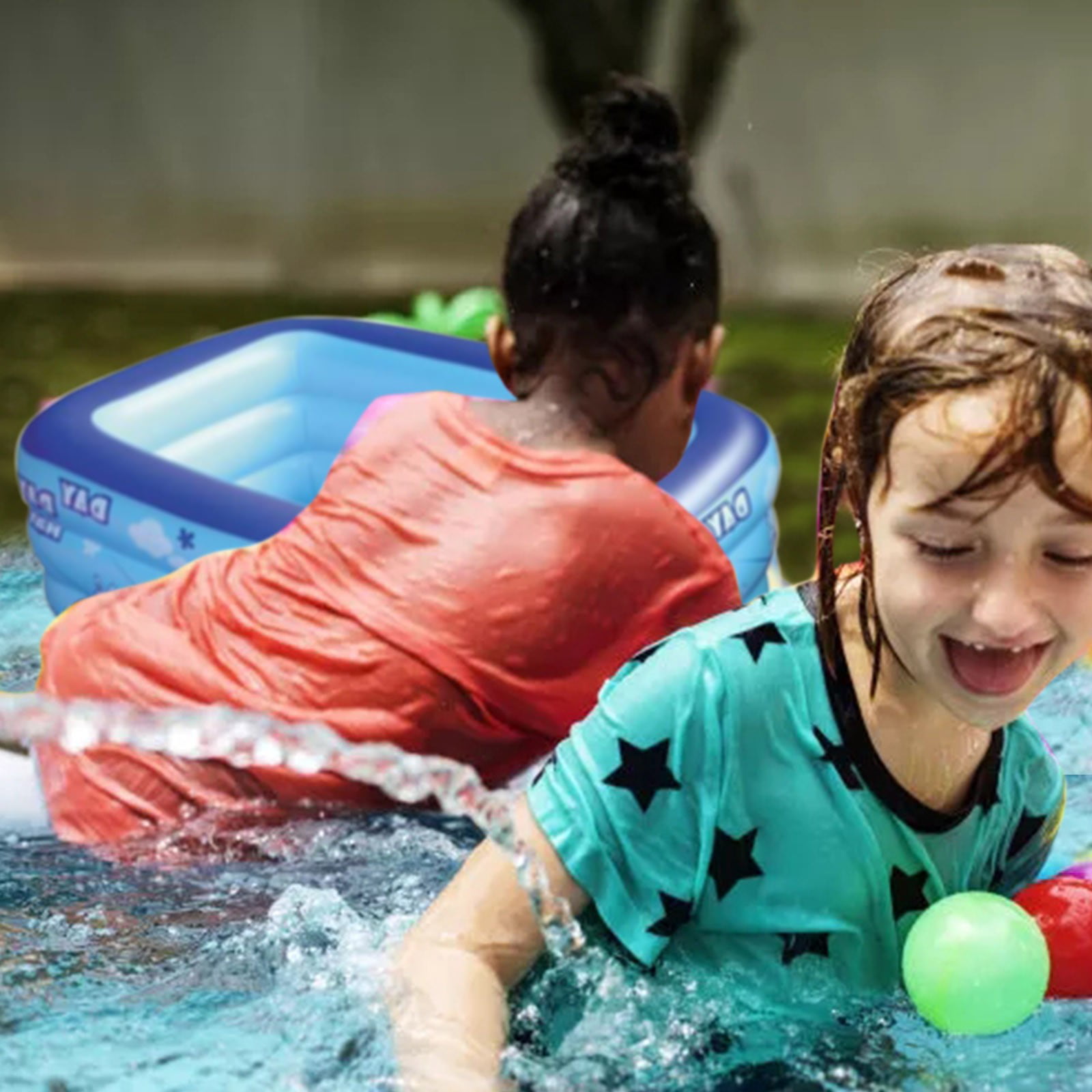 Summer Baby Inflatable Swimming Pool Children Round Basin Bathtub Portable Kids 