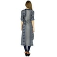 thumbnail image 6 of Bimba Women Nehru Collar Kurti 3/4 Sleeve Kurta Formal Cotton Tunic Indian Blouse, 6 of 7