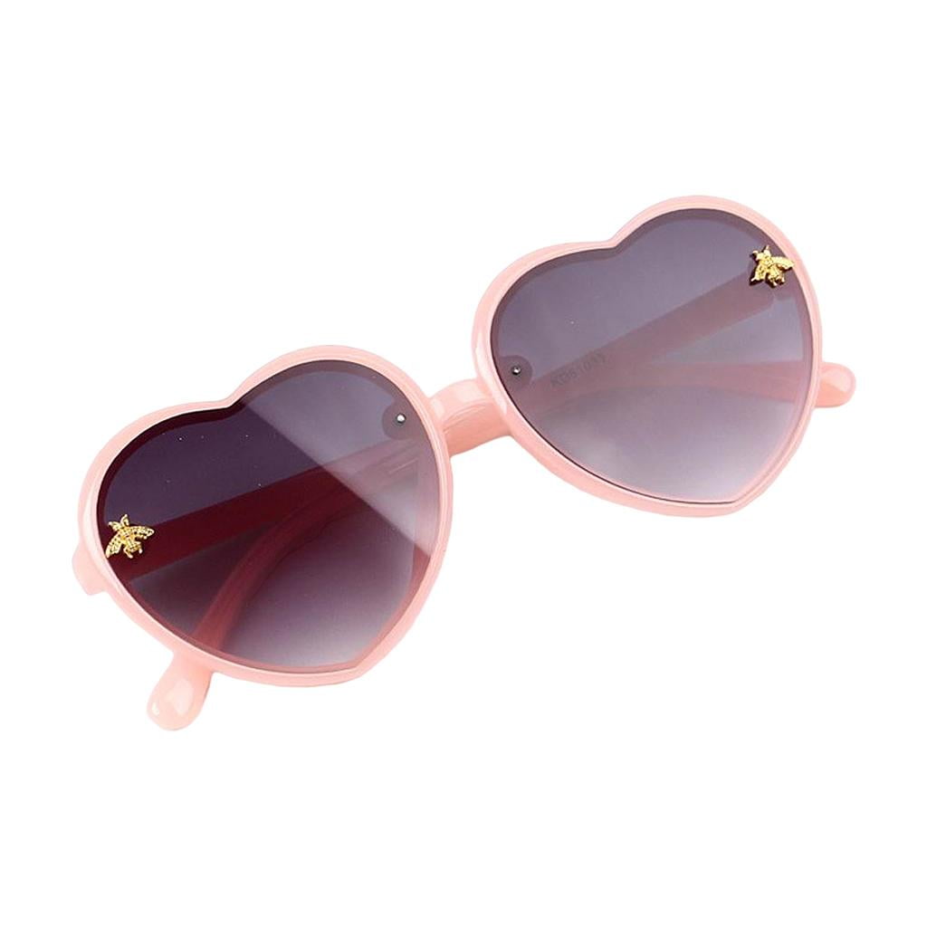 Pieces Cute Lovely Heart Sunglasses UV400 Eyeglasses Round frame