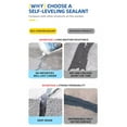 thumbnail image 5 of 2PCS Concrete Caulking Adhesive, 2025 New Self-Leveling Sealant, Heavy-Duty Concrete Crack Filler for Driveway Repair, Weather Resistant Outdoor Sealant for Sidewalks (Gray, 1pcs), 5 of 9