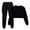 D352-Black, variant on FYDUU Girls 2Pcs Fall Winter Outfit Girls Clothes 2 Piece Outfits Solid Color Long Sleeve Pullover Sweatshirts Sweatpants Outfit Kids Sweatsuit Sets 4-5 Years