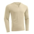 thumbnail image 2 of DecSea Mens Shawl Collar V Neck Sweater Shirts Lightweight Muscle Long Sleeve T Shirts Fitted Knitted Pullover Thermal Tops, 2 of 8