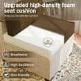 thumbnail image 4 of Kimunuk 9 Pcs Outdoor Patio Replacement Cushions,Waterproof Cushions for 4-Seat Outdoor Sectional Sofa Couch,Chocolate, 4 of 6