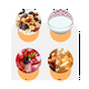 thumbnail image 2 of 1 recipiente reutilizable para avena durante la noche de 600 ml con tapa y cuchara, color rosa, 2 of 8