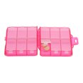 thumbnail image 2 of Unique Bargains 1 Pc Pill Case 12 Grid Pill Box Matt Rose Red, 2 of 6