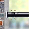thumbnail image 1 of Vailge Room Divider Tension Rods, Premium curtain Tension Rods,122-150 Inch,No Drilling, Adjustable Large Window Stall Tension Pole-Black, 1 of 9