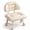 Beige, variant on Zlinib Rolling Low Stool with Backrest, Cloud Comfort Swivel Stool,Gray | Rolling Stool with 360° Silent Swivel Casters, Pedicure Seat, Cloud-Soft Cushion for Home, Office, Garage, Shop, Library