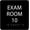 Black, variant on ADA CENTRAL SIGNS - 6" X6" Exam Room 10 Sign - ADA Compliant Tactile Graphics Grade 2 Braille Text Acrylic Wall Signs - Educational Institution Directional Assistance Test Center Door Sign for Schools