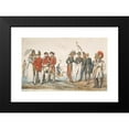 thumbnail image 2 of Horace Vernet 14x10 Black Modern Framed Museum Art Print Titled - English and French Officers Discussing (1814), 2 of 5
