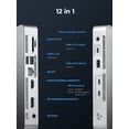 thumbnail image 4 of ORICO 12 in 1 Thunderbolt 4 USB C Dock Station Dual Monitor 40Gbps 14 in 1 USB-C Laptop Docking Station for Laptop SD/TF 3.0 Reader, 3.5MM Jack, RJ45, PD 85W, Daisy Chain, 4 of 11