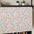 thumbnail image 5 of Spring Flowers Rod Pocket Curtain Valance, Abstract Pink Blue Floral Vintage Plants Farmhouse Window Valance for Living Room, Bedroom, Kitchen 42"W x 18"L, 5 of 9