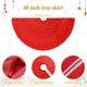 thumbnail image 3 of Faldas de árbol rojas de 48 pulgadas, brillantes, para árbol de Navidad, alfombra grande con lentejuelas para decoración de árbol de Navidad, 3 of 3