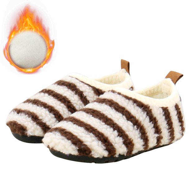 Interior Térmicas Zapatos Casa Lujo Peluche No Deslizamiento Suave para El Invierno