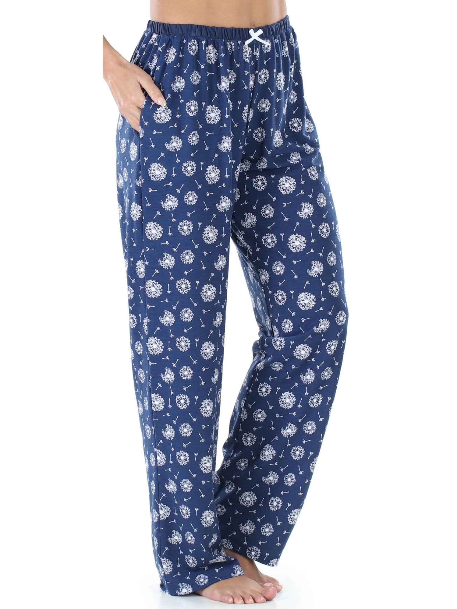 Sleepyhead - Sleepyheads Womenâs Jersey Lightweight Pajama Pants with Pockets - Walmart.com 