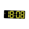 thumbnail image 3 of GUOOL Digital Wall Clock LED Desktop Alarm Clock for Teens Living Room Learning Yellow, 3 of 9