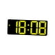 thumbnail image 3 of Reloj de escritorio digital con fecha y temperatura, moderno reloj electrónico de escritorio. Amarillo, 3 of 9