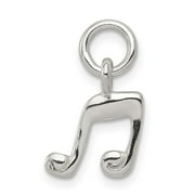 VSIRIUS Sterling Silver Music Note Charm QQC6121