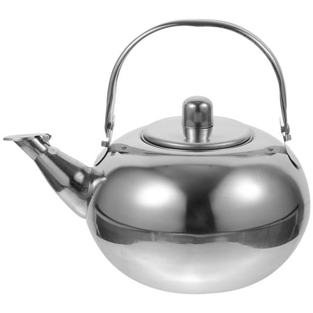 

Thick Stainless Steel Tea Pot Insulated Kettle Thermal Teapot Water Pot for Kitchen Restaurant Hotel (Silver 2L)