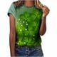 thumbnail image 1 of Tops a la moda para mujer, divertidas camisetas blancas holgadas informales con estampado del Día de San Patricio, camiseta con estampado de blusa Pompotops hfajkhk127348, 1 of 9