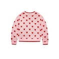 thumbnail image 5 of Way to Celebrate Girl's Valentine's Day Crewneck Sweater, Sizes 4-18, 5 of 6