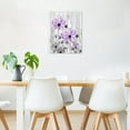 thumbnail image 2 of Farmhouse Purple Floral Wall Art for Living Room, Country Wildflower Nature Plant on Rustic Wood Framed Canvas Wall Art Flower Pictures for Bedroom Bathroom Home Wall Decor,16L X 12W inches, 2 of 6