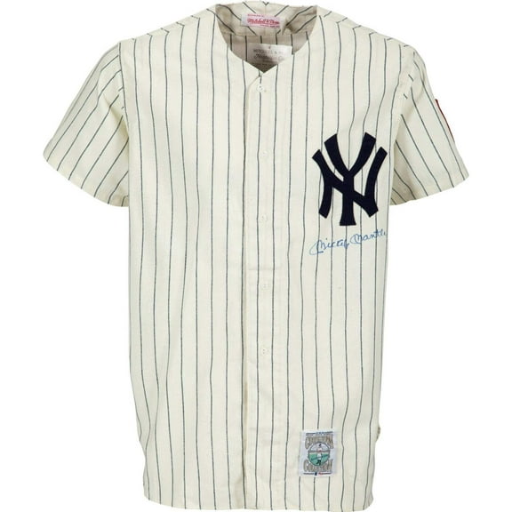 Mint Mickey Mantle Signed 1951 New York Yankees Rookie Game Model Jersey Beckett