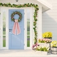 thumbnail image 5 of Scalloped Edge Wreath Sash Bows, Long Tail Decorative Wreath Decorations, Farmhouse Rustic Front Door Indoor Outdoor Home Decor, Spring Summer Wedding Bridal Decorations, 5 of 6